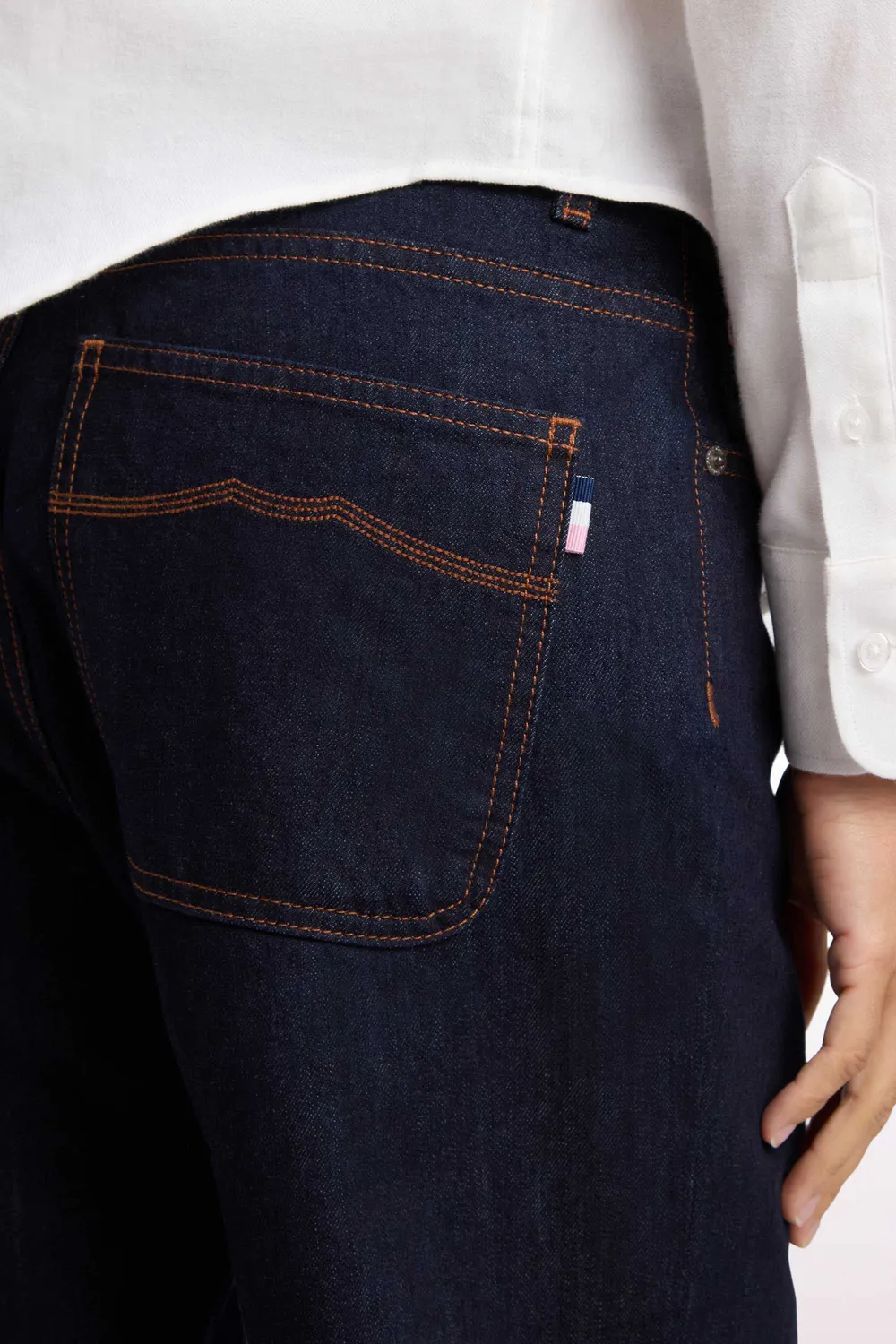 Eden Park jean évasé brut denim femme coupe regular
