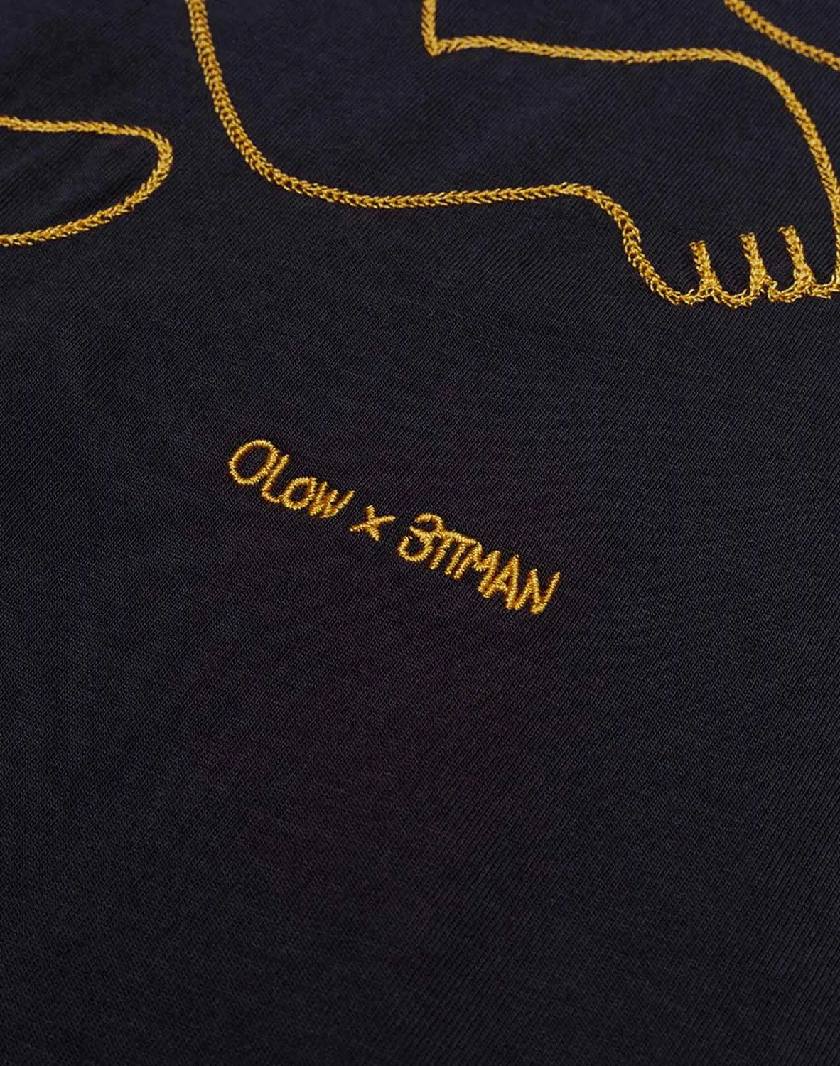 OLOW Cruising t-shirt noir carbone poche brodé