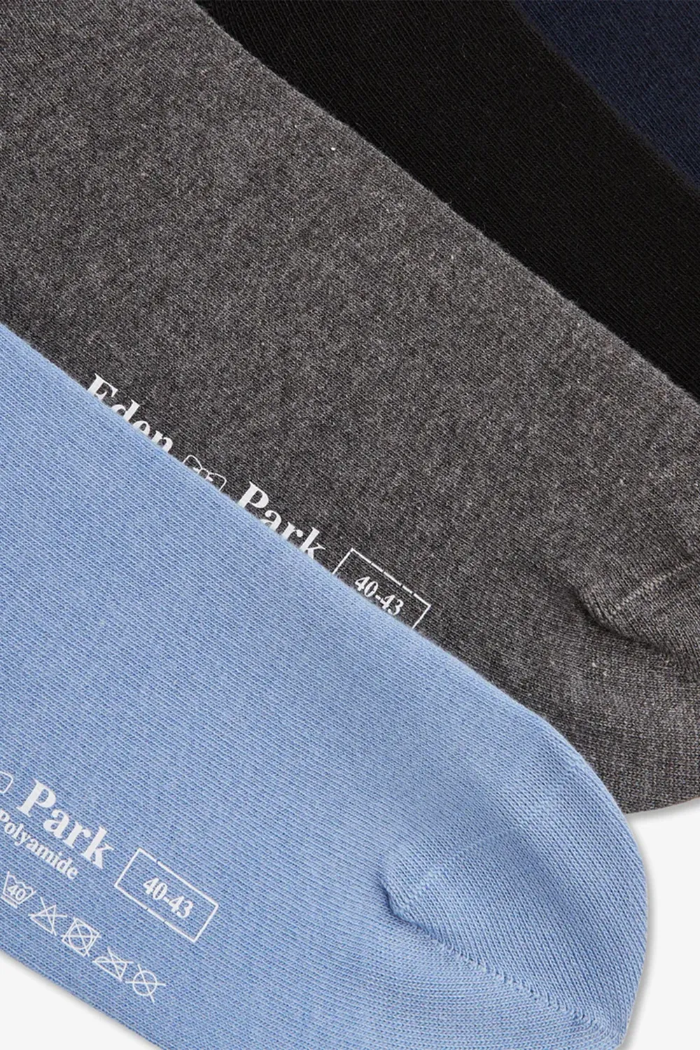 Eden Park coffret 4 chaussettes unies coton homme
