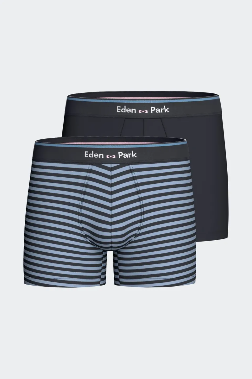 Eden Park H26SVEPK0012 Lot 2 Boxers Coton Marine Rayé