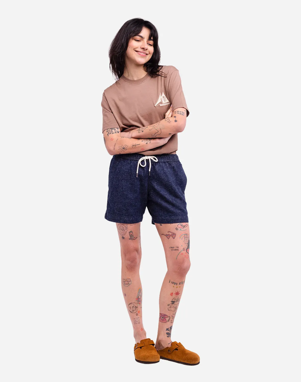 OLOW Bodhi short denim foncé coton recyclé