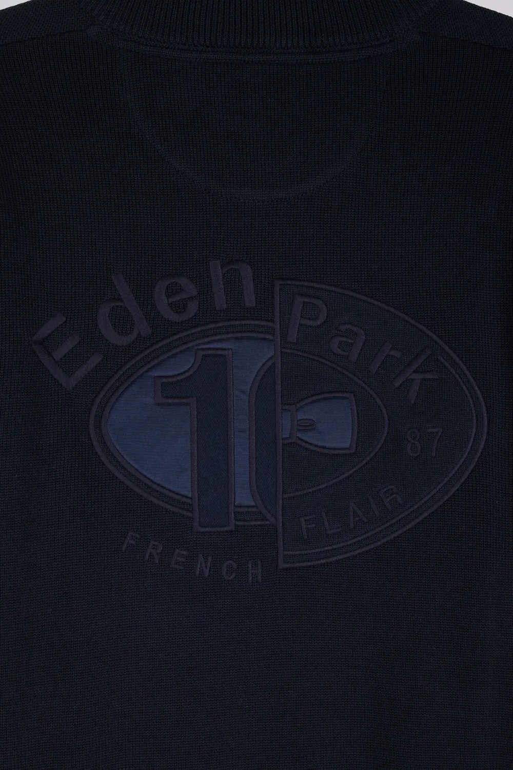 Eden Park Papillon H26MAIPU0085 pull zip marine rayé