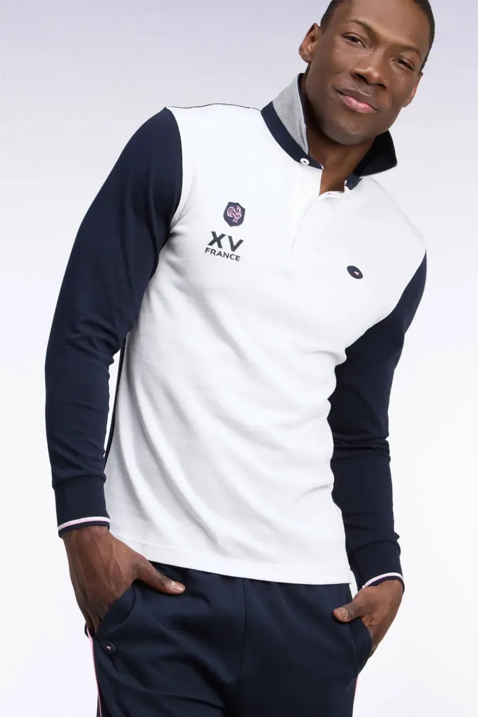 Eden Park H26MAIML0039 maillot manches longues XV de France marine