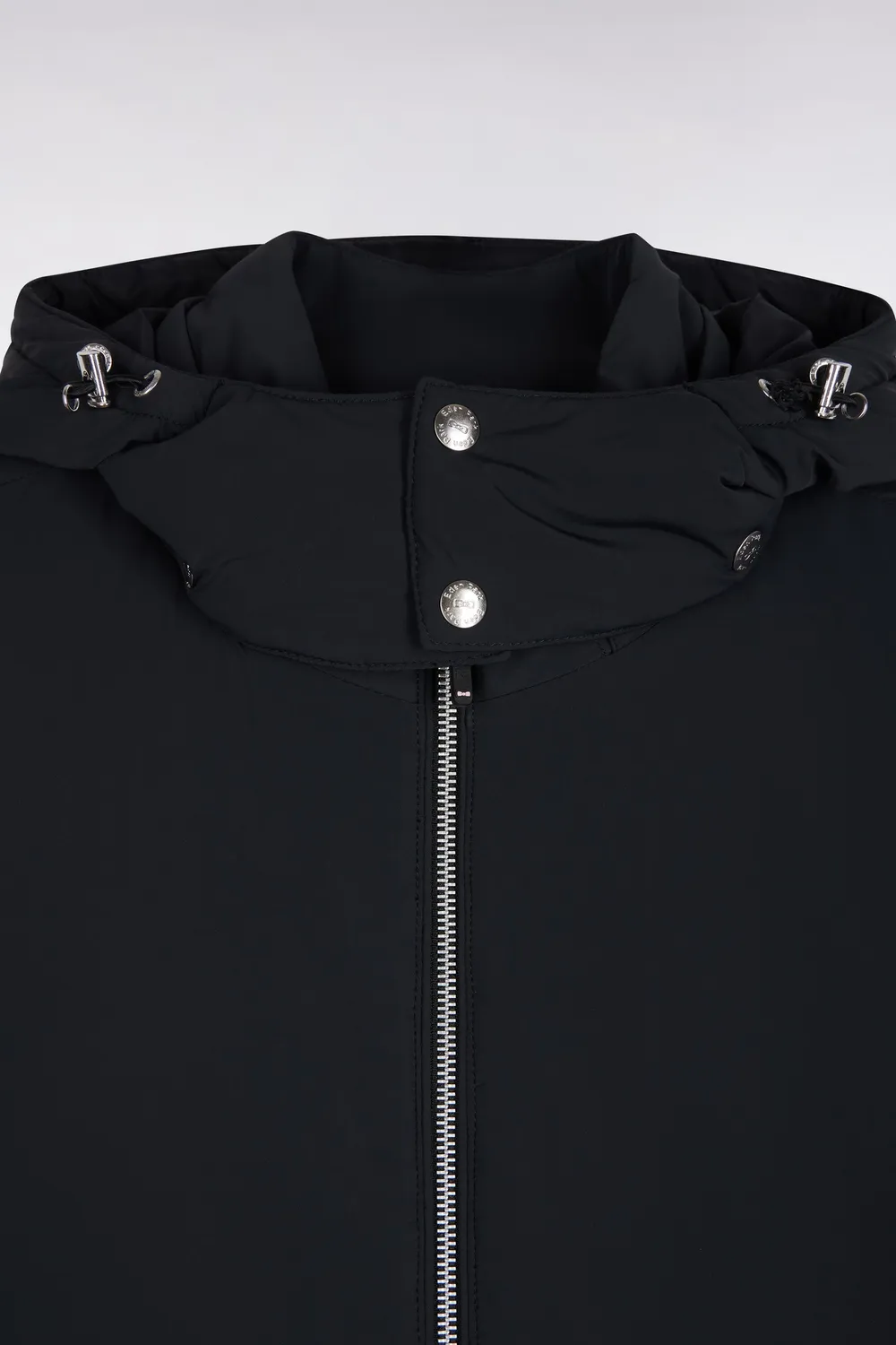 Eden Park doudoune nylon noir capuche amovible