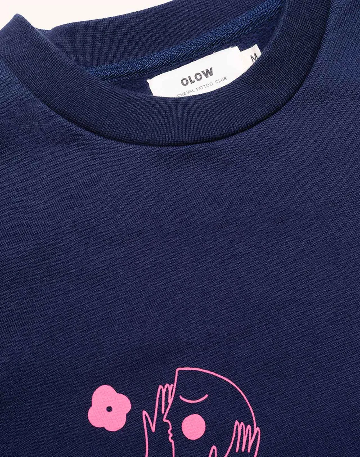 OLOW Wine And Sleep sweat bleu dusk coton bio