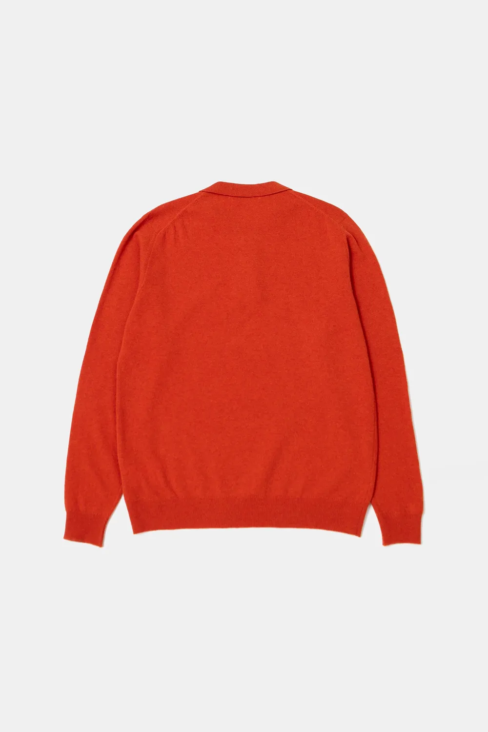 Edmmond Studios Wool Polo Plain Orange polo orange en laine