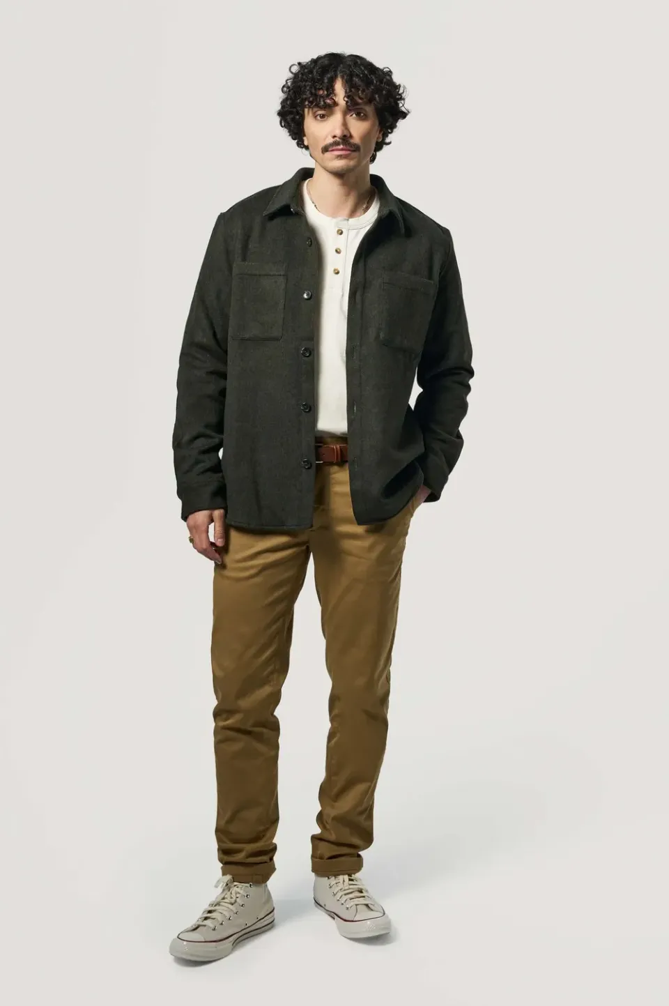 Loom Le Chino chino homme coton mercerisé marine