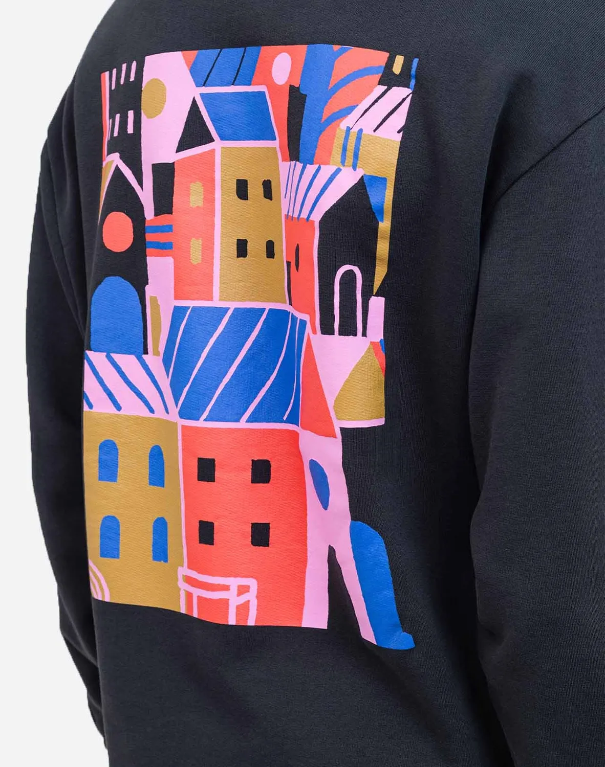 OLOW City sweat noir carbone coton bio
