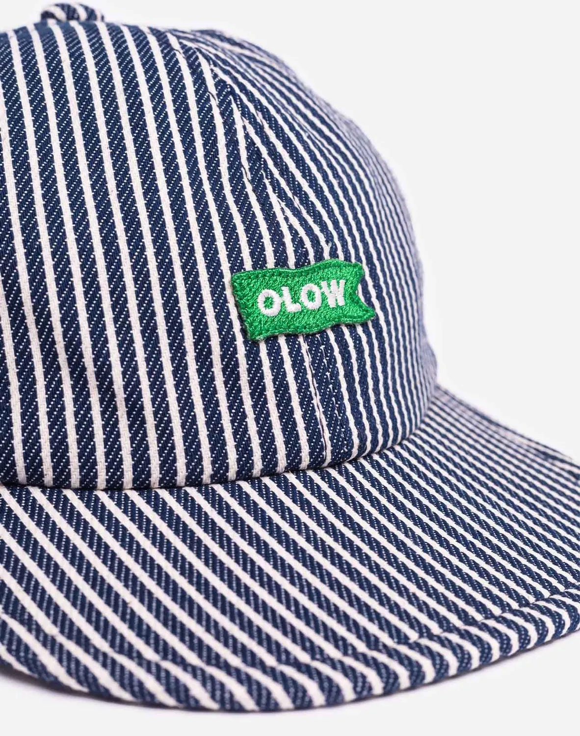 OLOW Flag casquette denim rayé coton