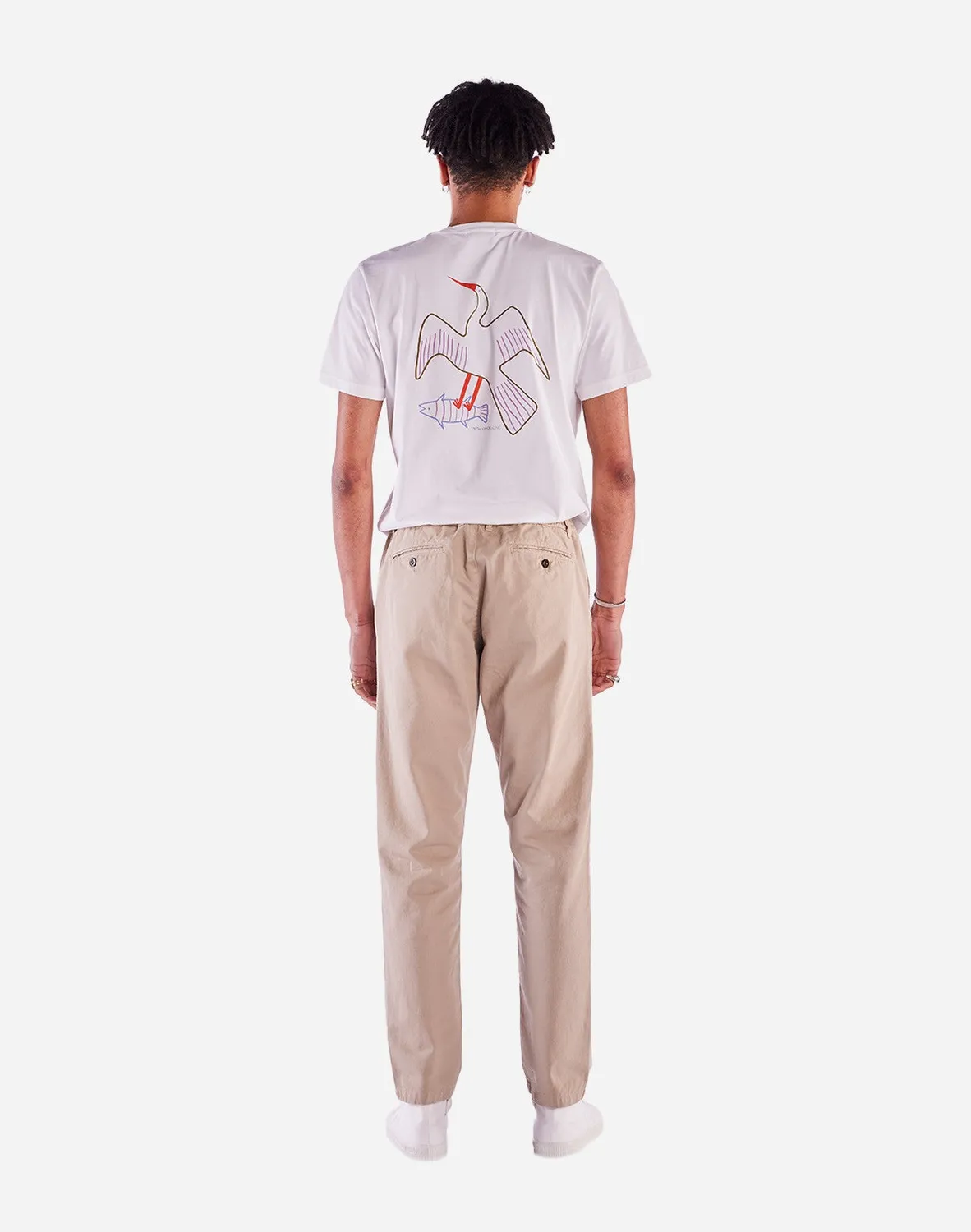 OLOW Chino pantalon beige coton bio léger