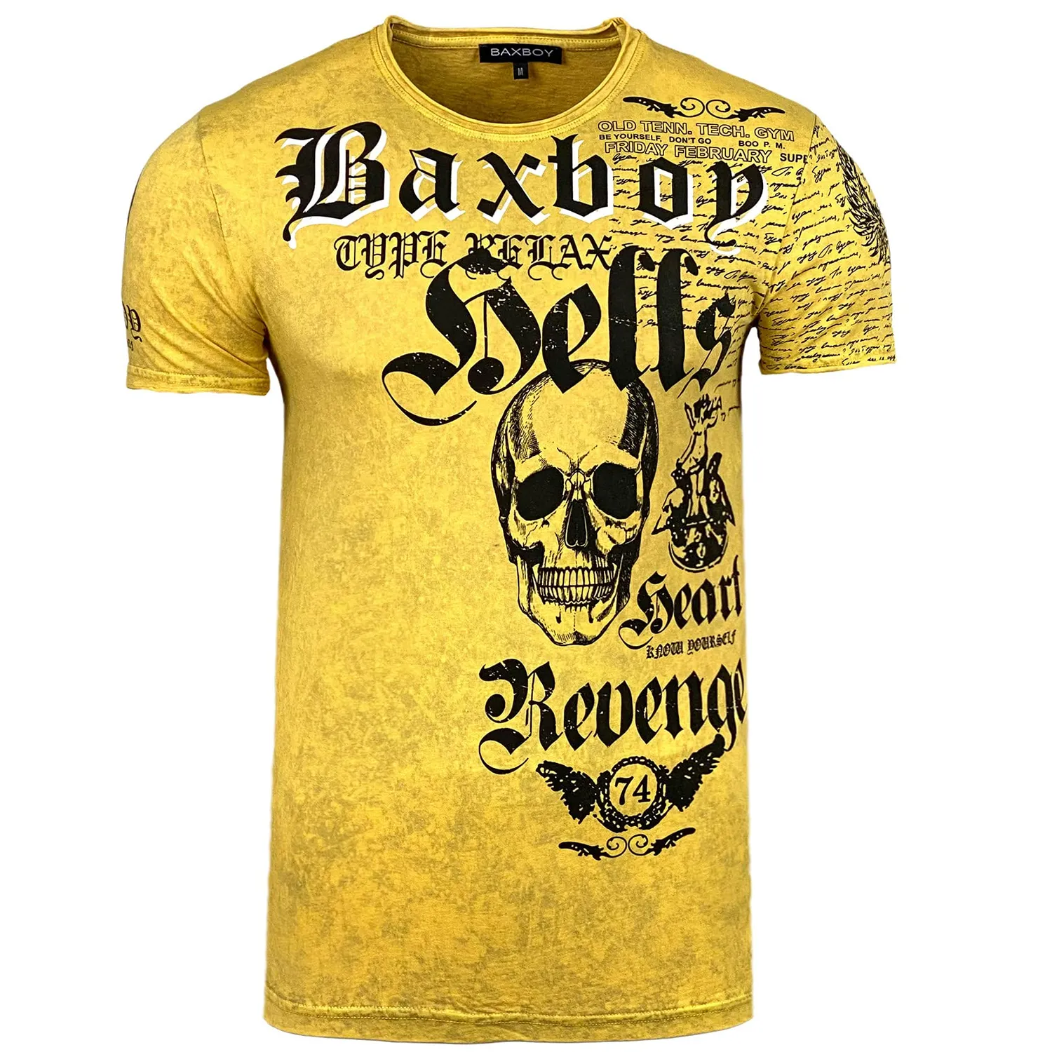 Subliminal Mode BX06 t-shirt col rond vintage blanc