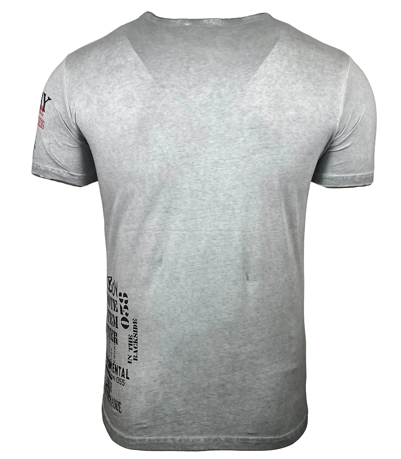 Subliminal Mode BX147 t-shirt homme gris clair S coton