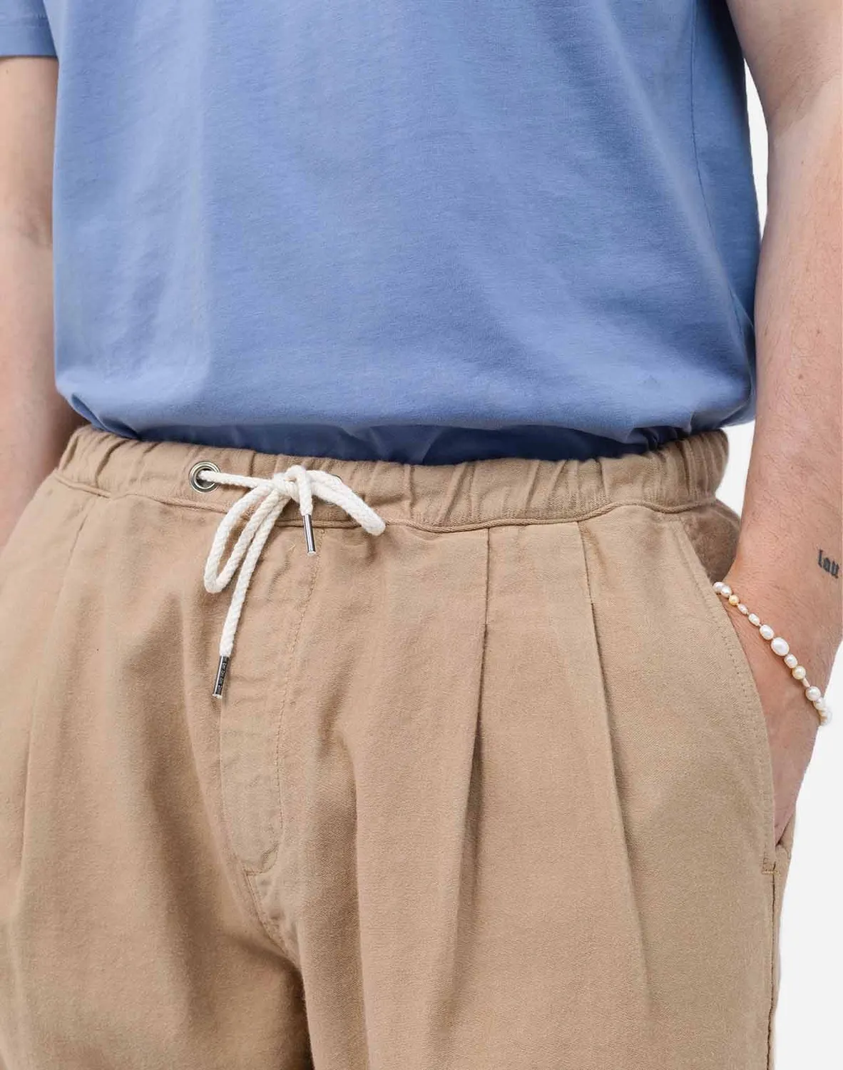 OLOW Bruce pantalon sable large coton
