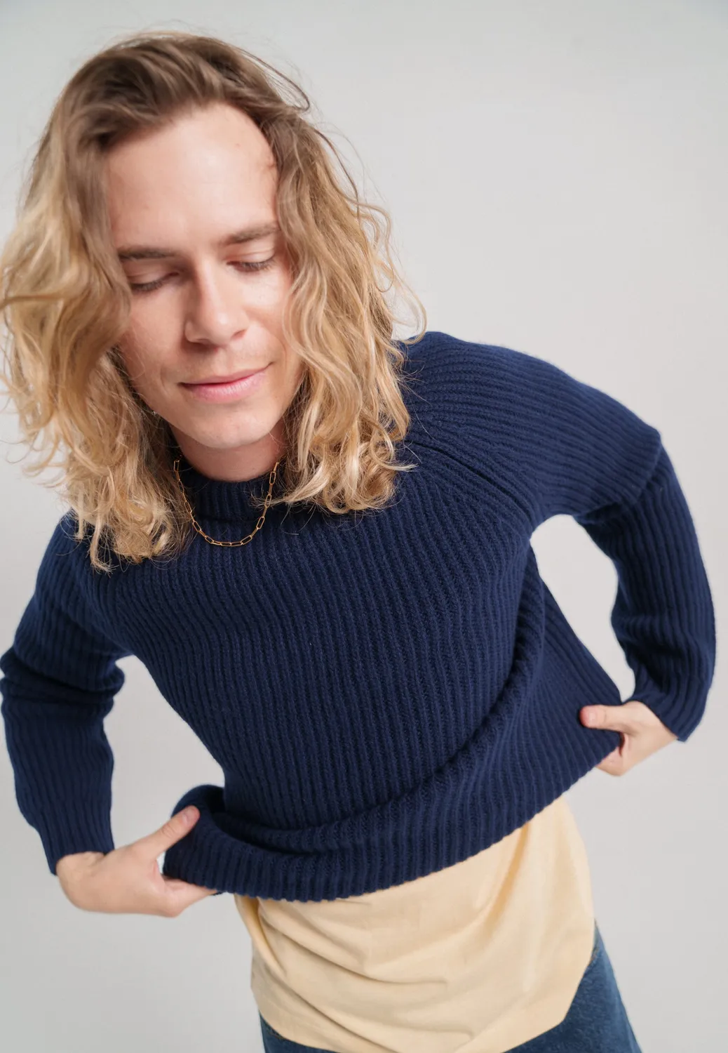 Loom Le pull côtelé homme laine mérinos