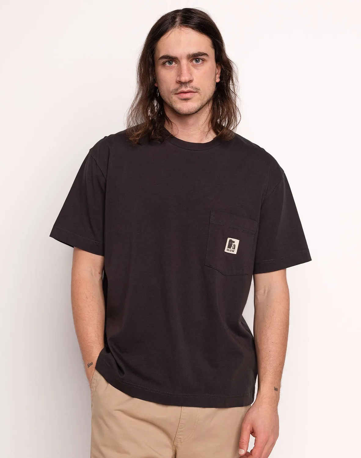 OLOW Japo t-shirt noir carbone coton bio