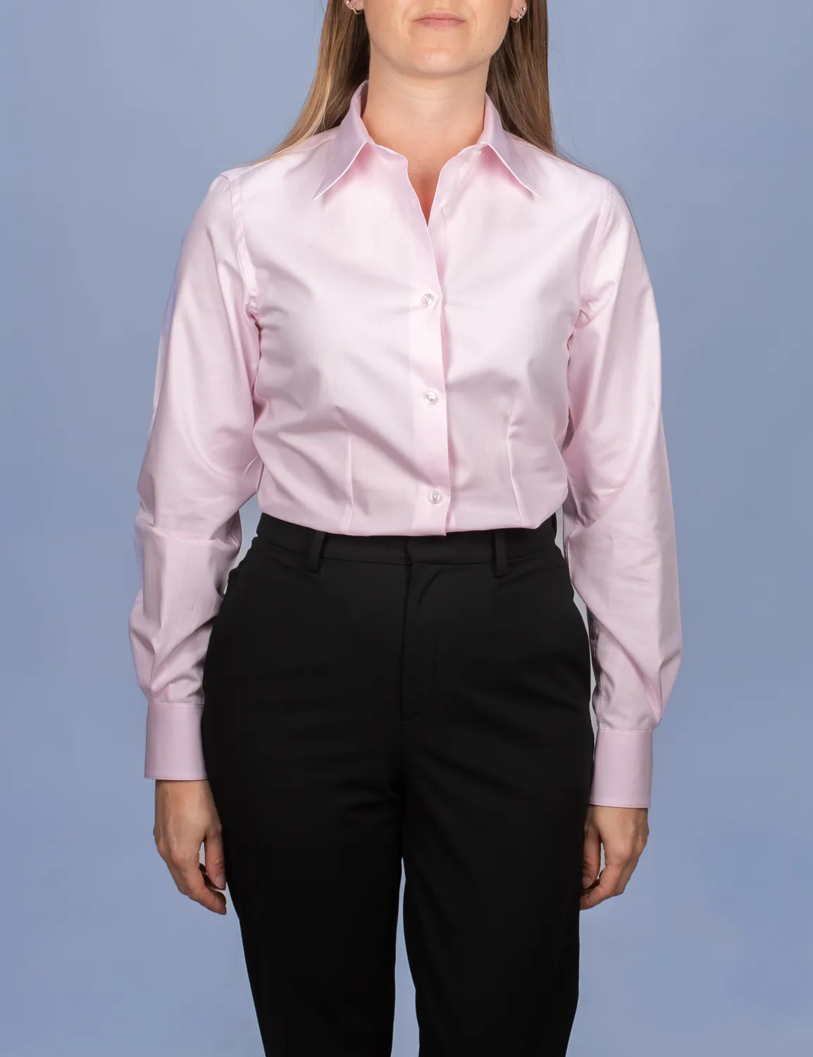 La Chemise Française Twill Fin chemisier femme rose