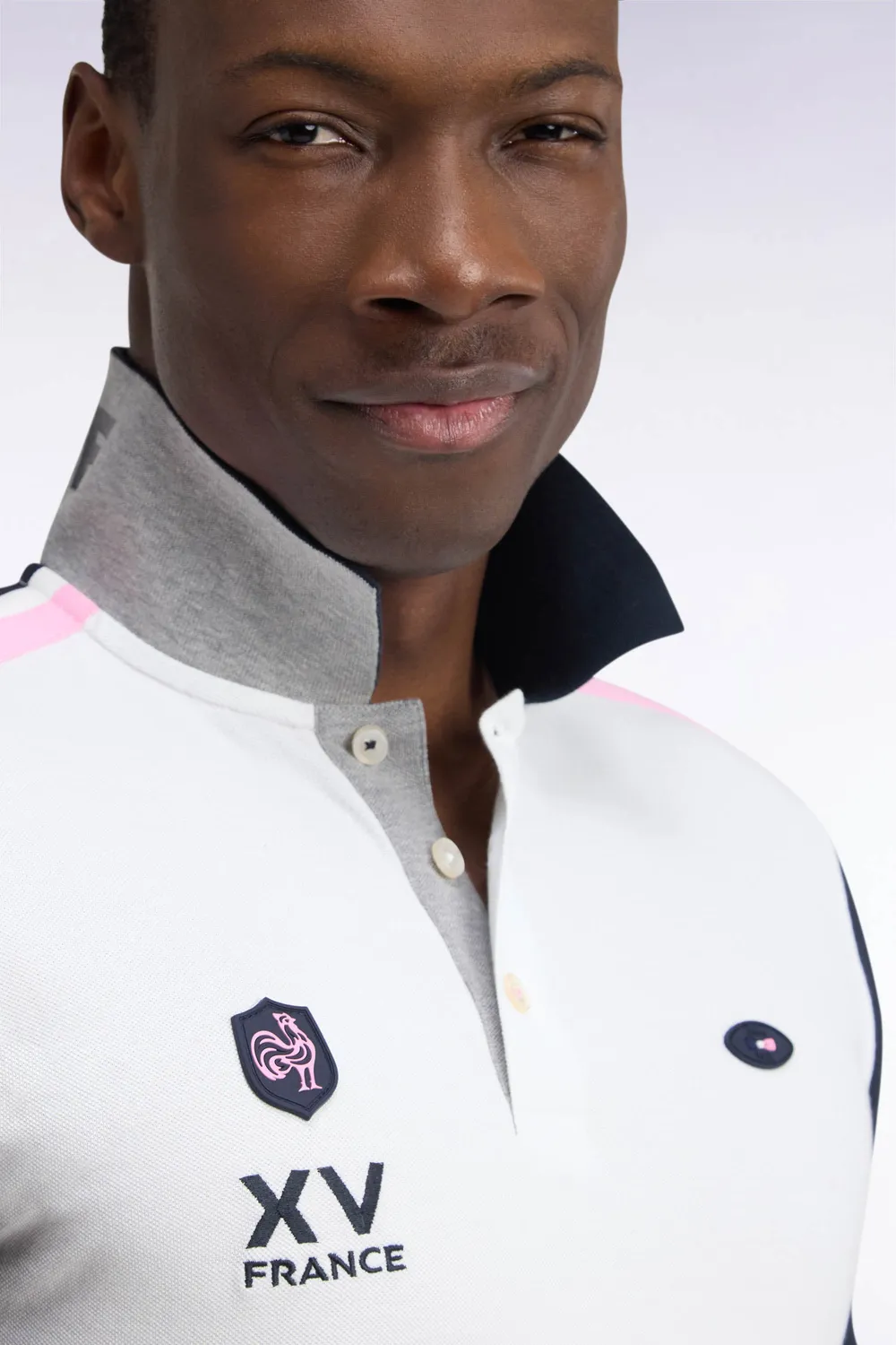 Eden Park XV de France H26MAIPC0040 Polo Blanc Coton