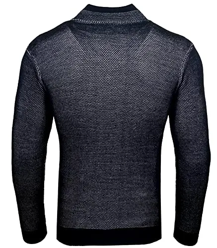 Subliminal Mode BX52276 pull homme col châle maille hiver