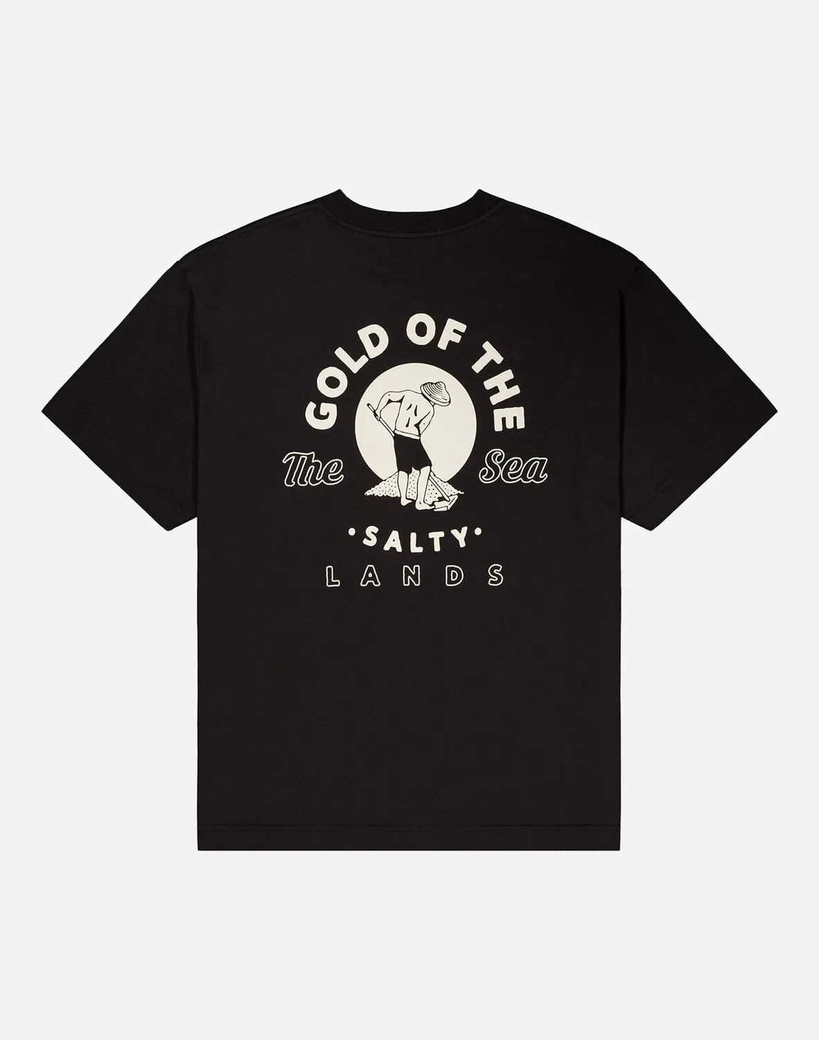 Olow Gold t-shirt ample noir carbone coton bio