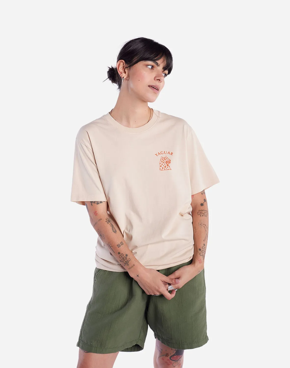 OLOW Yaguar t-shirt crème coton homme