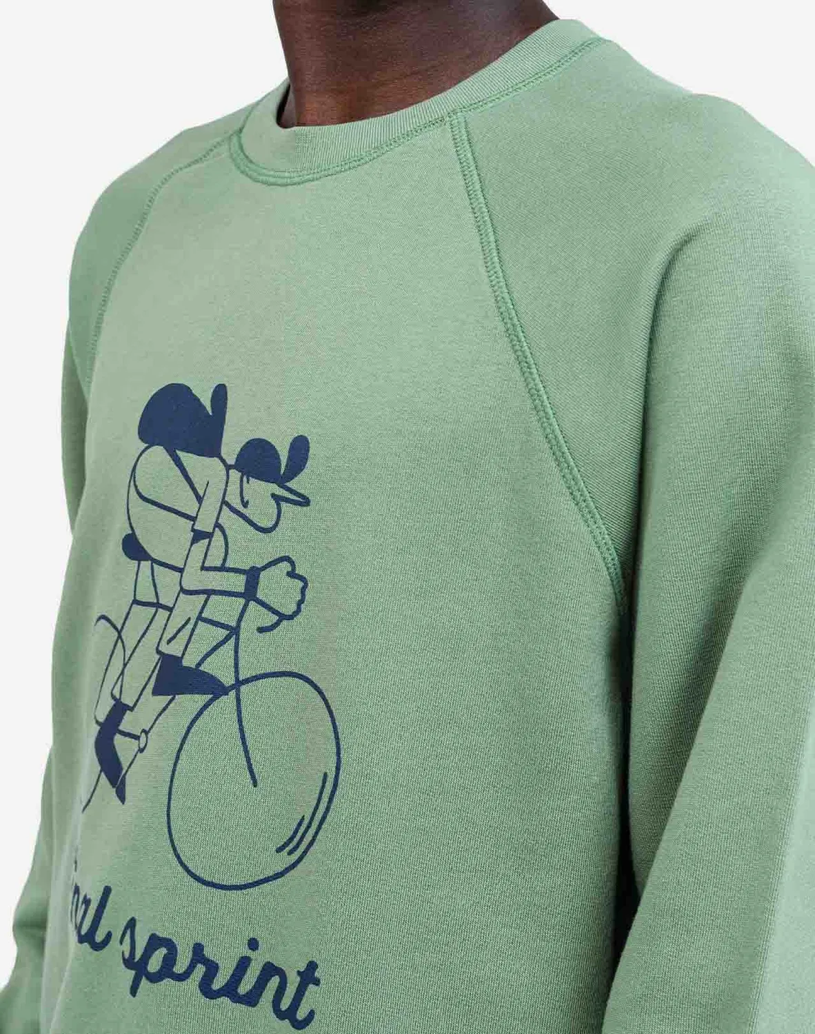 OLOW Sprint sweat vert sauge coton bio 300g