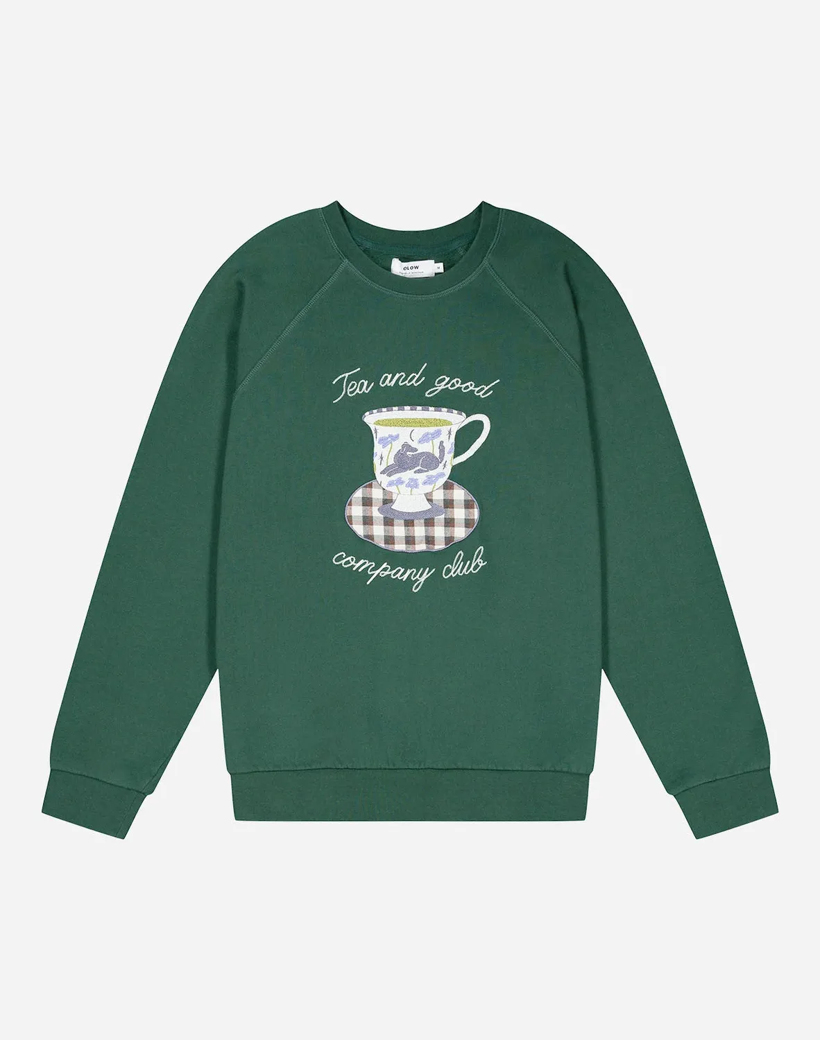 OLOW Cup of Tea sweat vert forêt molleton