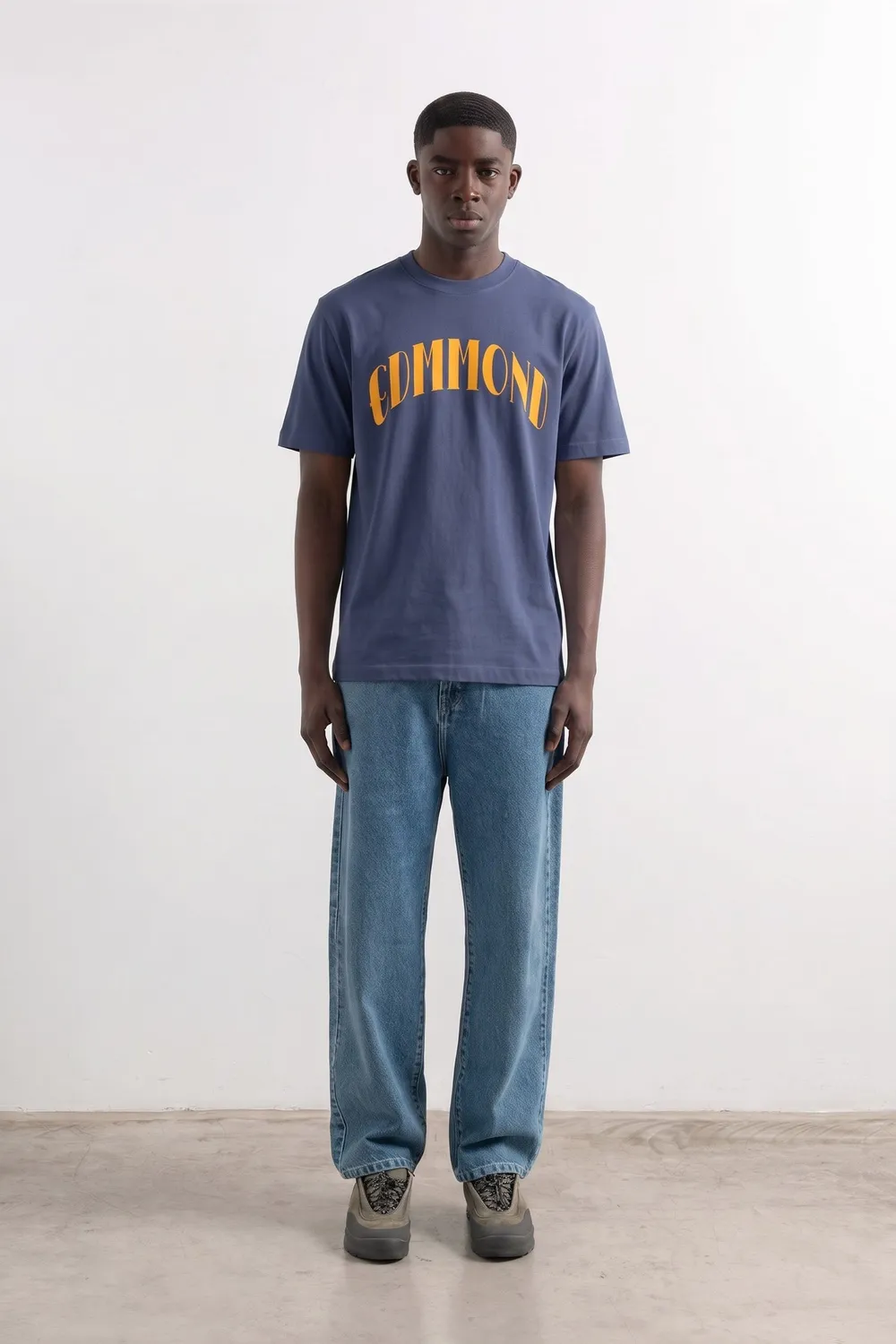 Edmmond Studios Core Logo t-shirt homme bleu marine coton