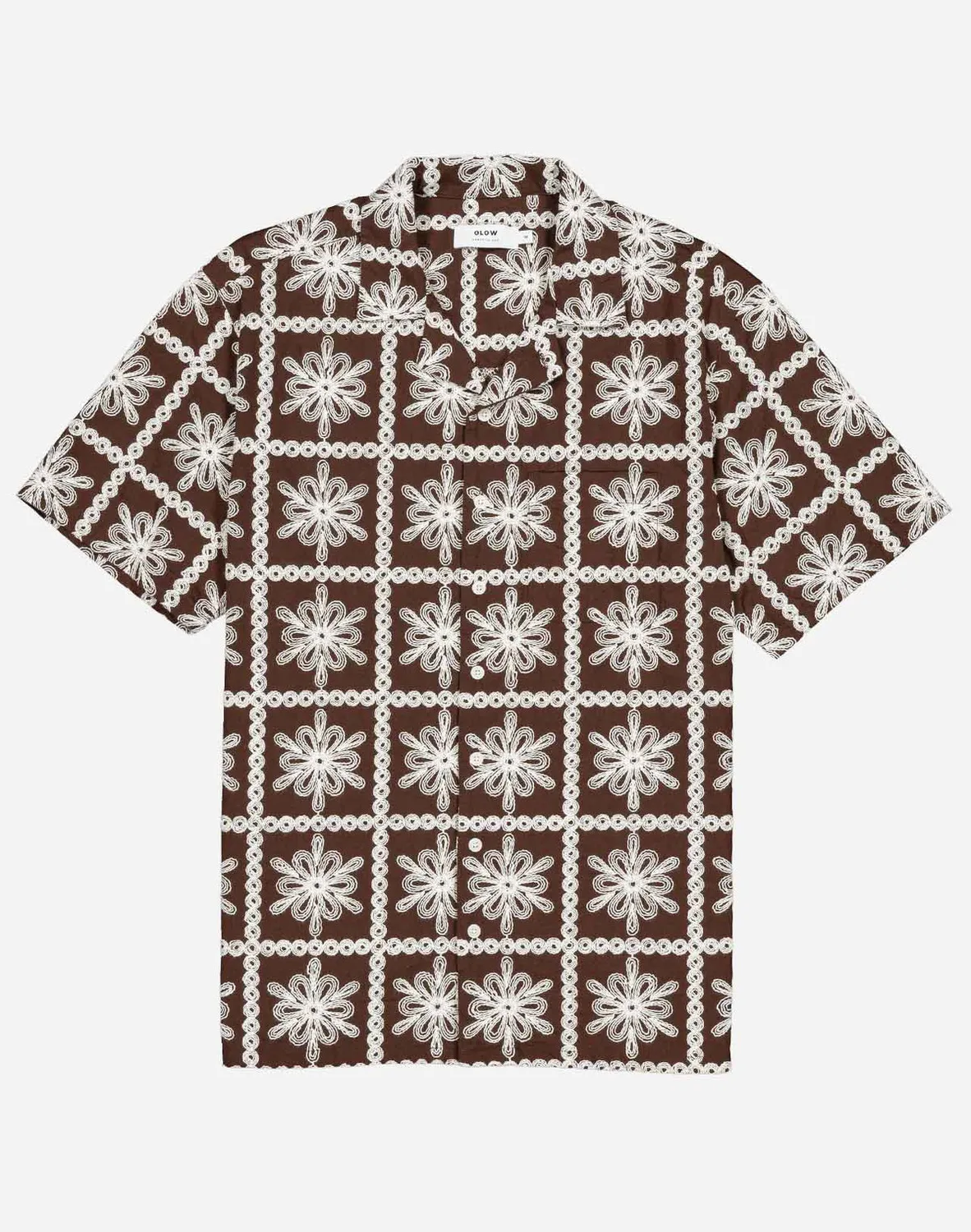 OLOW Aloha Khaju chemisette marron brodée