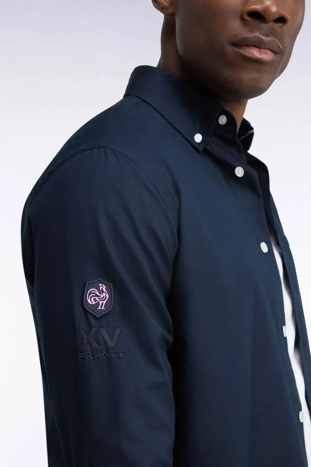 Eden Park XV de France chemise homme marine coton patch dos
