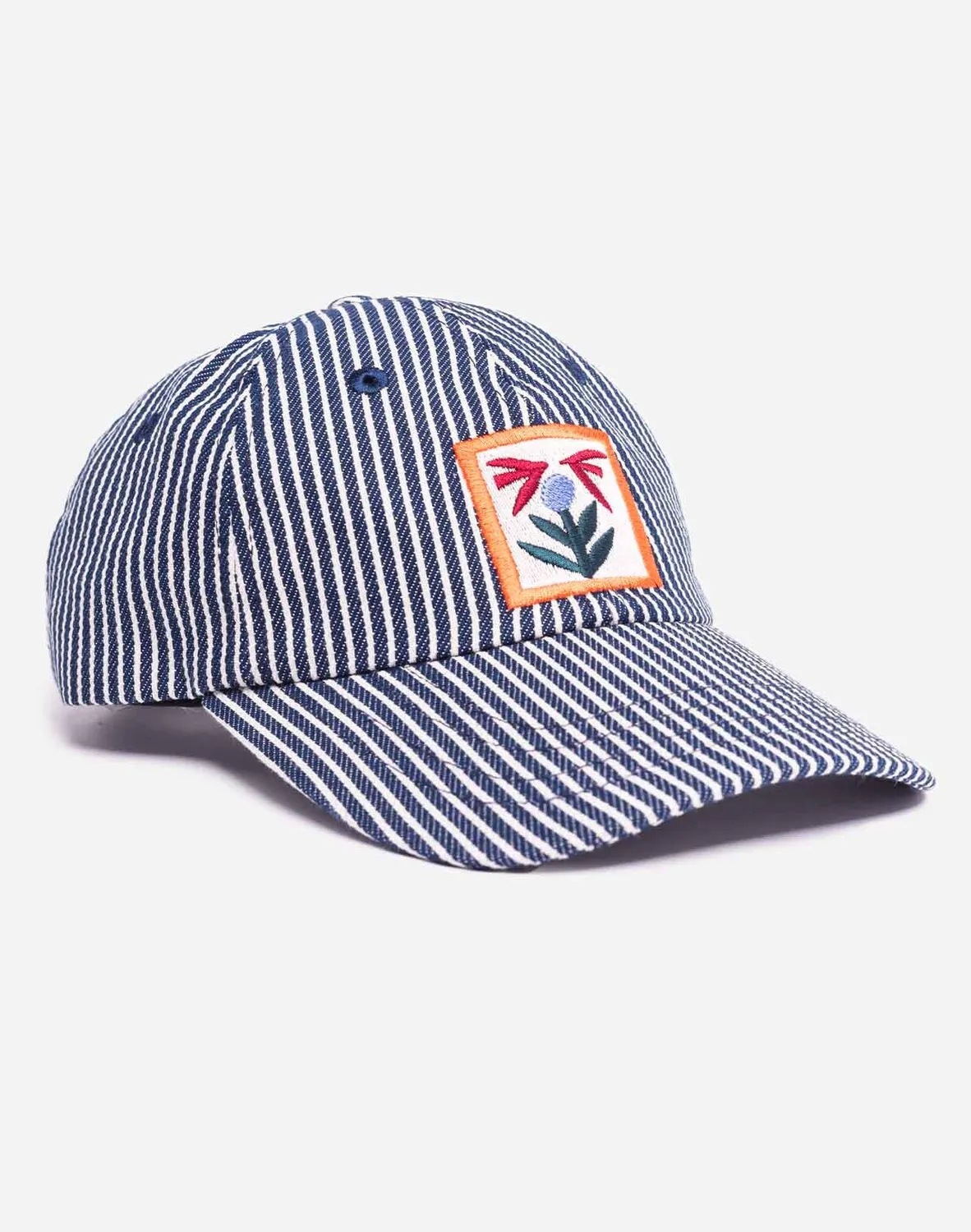 OLOW Bud casquette six panel coton rayé