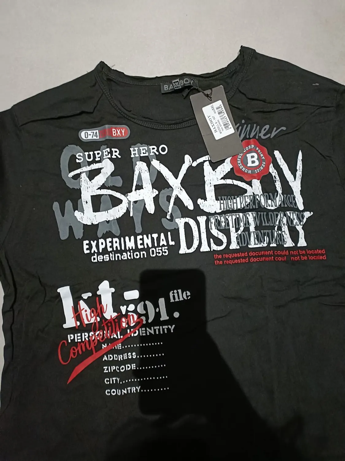 Subliminal Mode BX147 t-shirt homme gris clair S coton