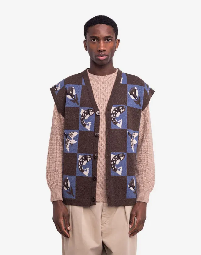 OLOW Solway gilet sans manches bicolore laine