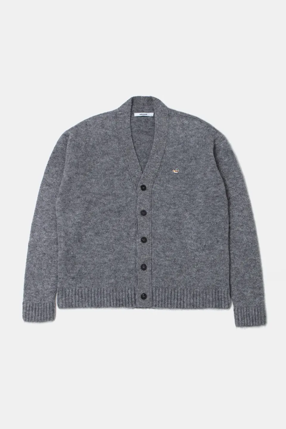 Edmmond Studios Duck cardigan gris laine alpaga