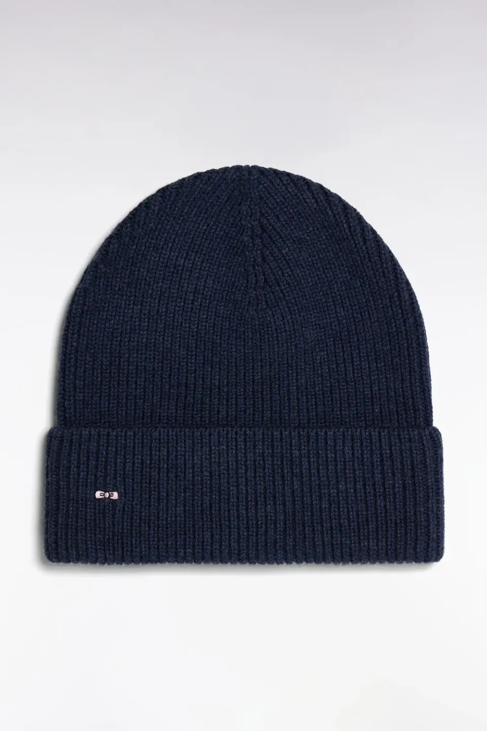 Eden Park bonnet cotele bleu laine-coton taille unique