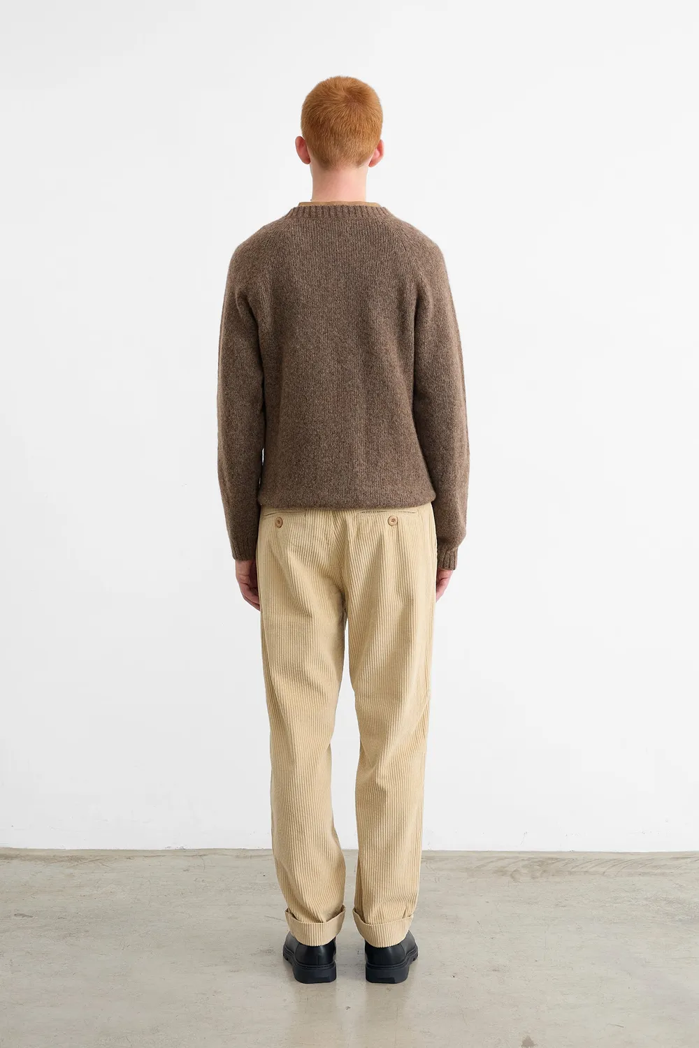Edmmond Studios Jorge pantalon velours beige boutons