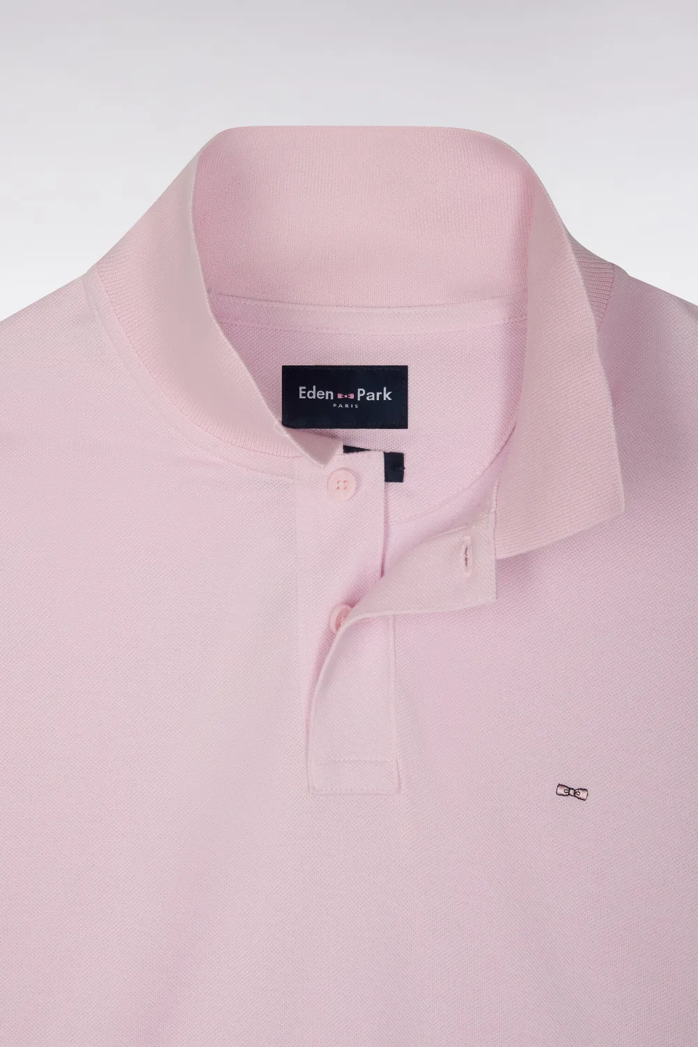Eden Park Pima H26MAIPC0003 polo manches courtes rose coupe droite