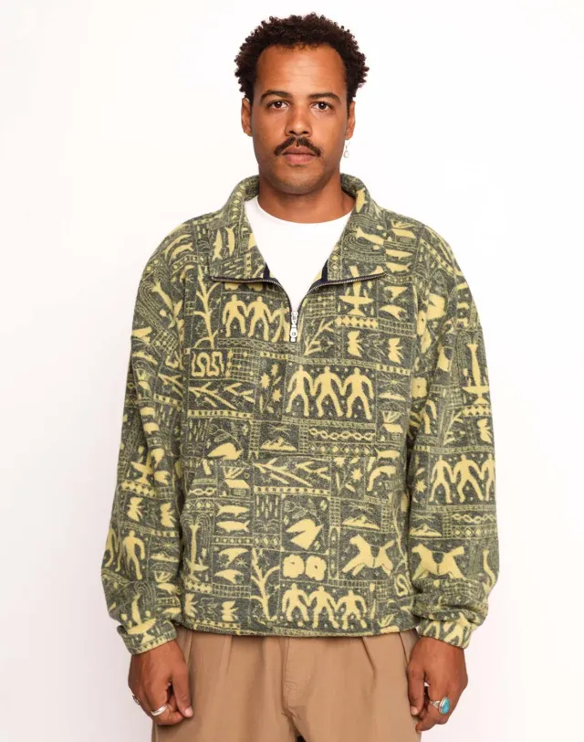 OLOW Bangor Kobling sweat polaire imprimé bleu jaune