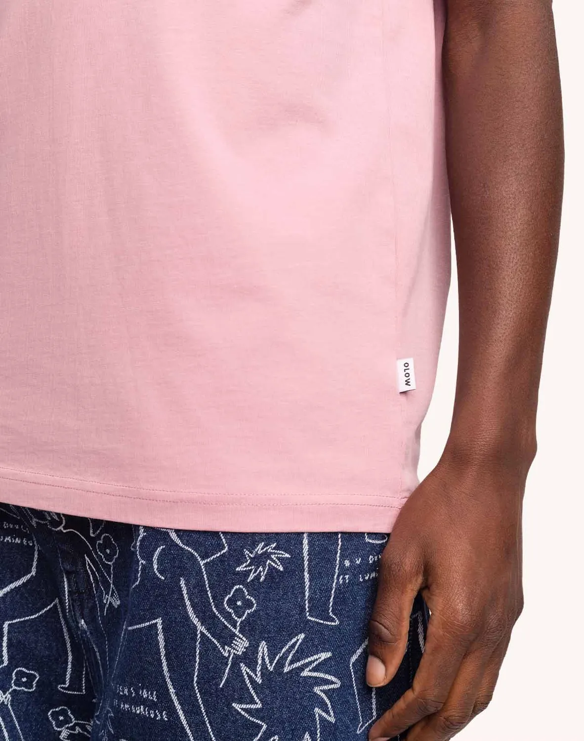 OLOW Basico T-shirt rose lila coton bio