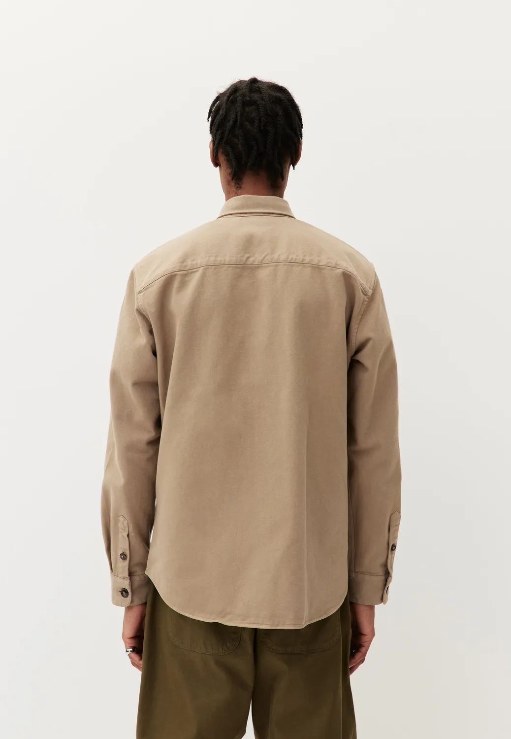 Loom surchemise twill bleu acier veste homme coton