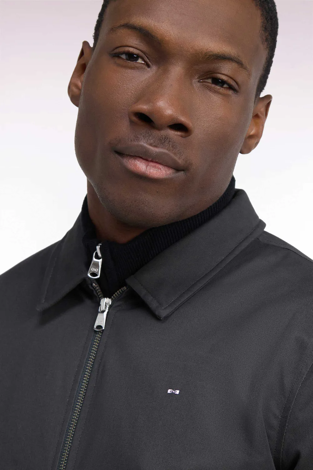 Eden Park blouson kaki coton stretch homme coupe droite