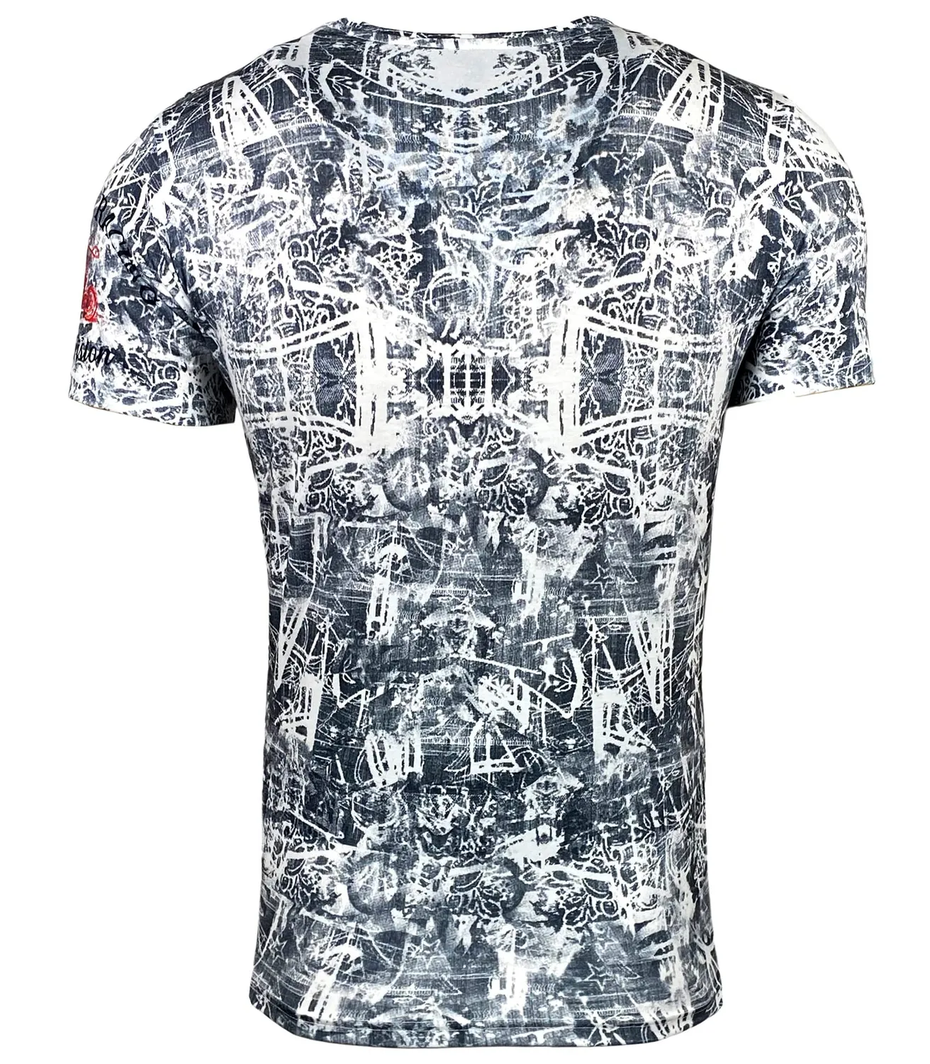 Subliminal Mode BX114 t-shirt tête de mort vert biker
