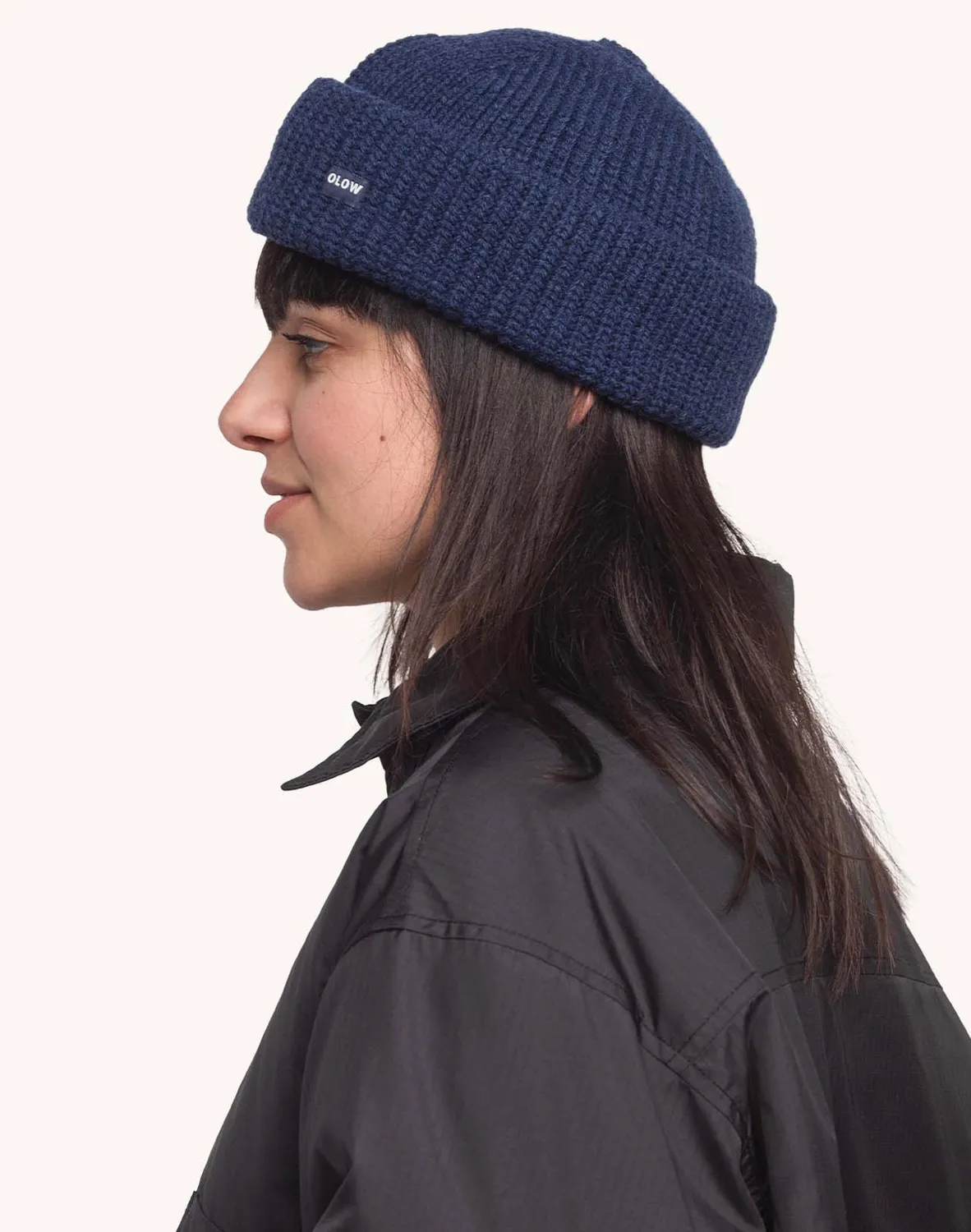 OLOW Laban bonnet bleu docker laine mérinos