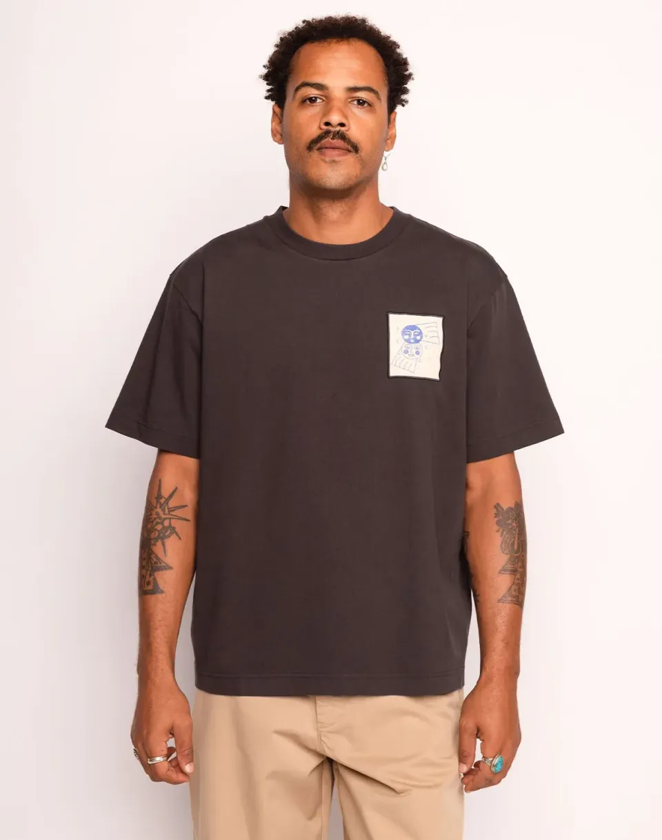 OLOW Avec Toi T-shirt noir carbone coton bio
