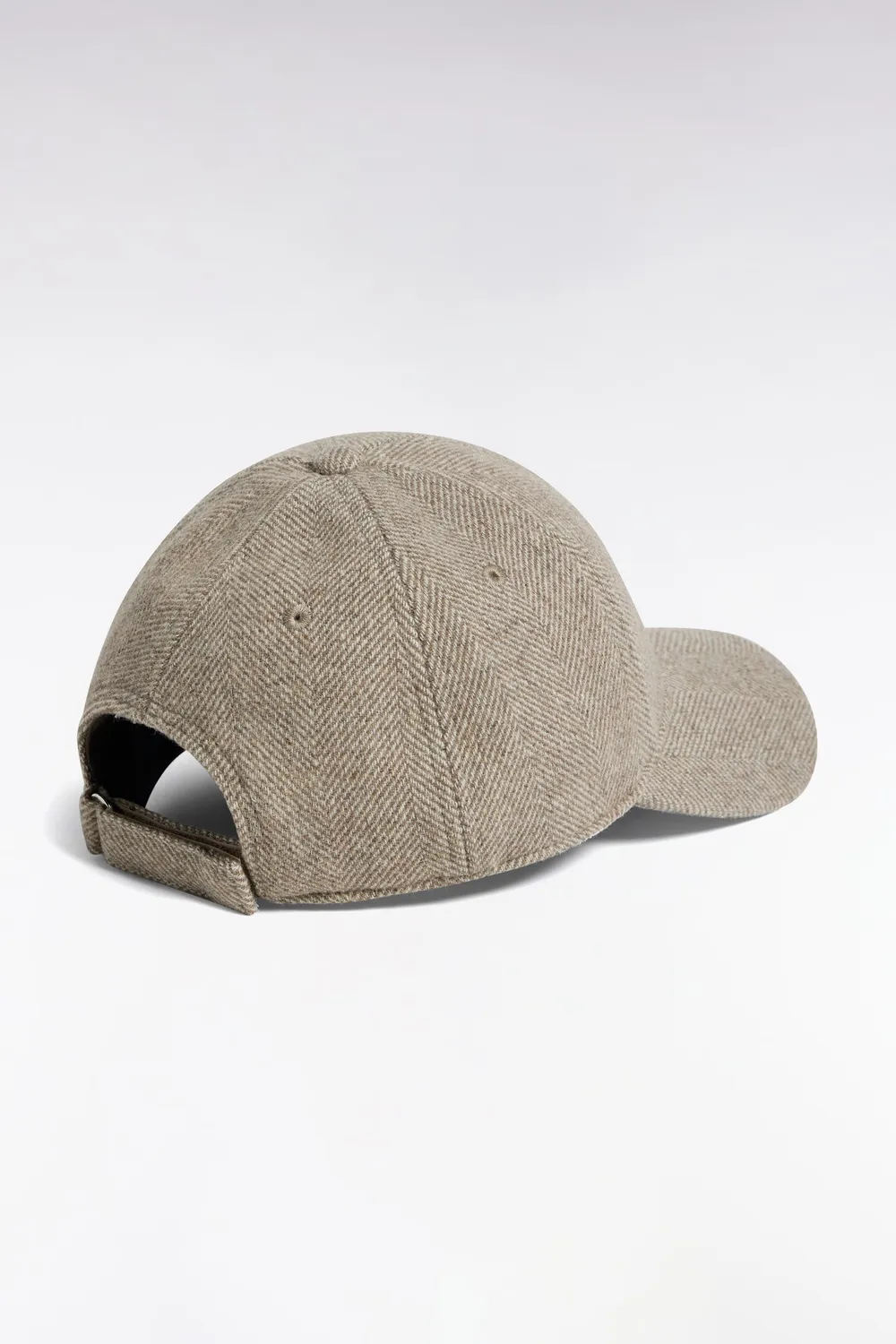 Eden Park casquette chevrons beige laine réglable