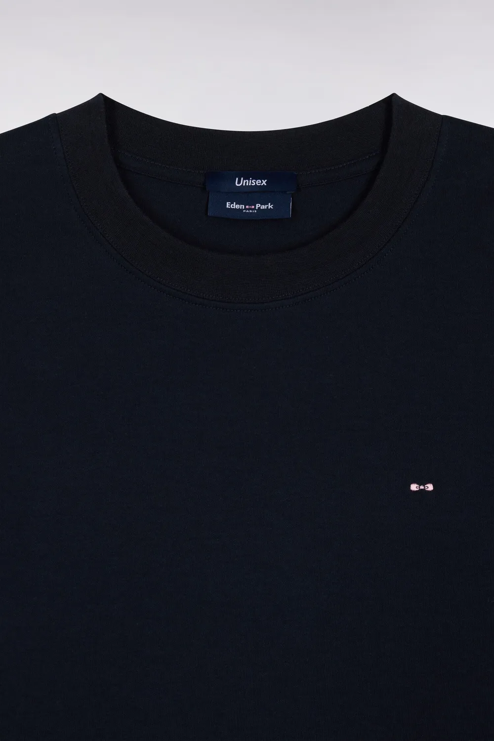 Eden Park t-shirt col rond marine coupe loose unisexe