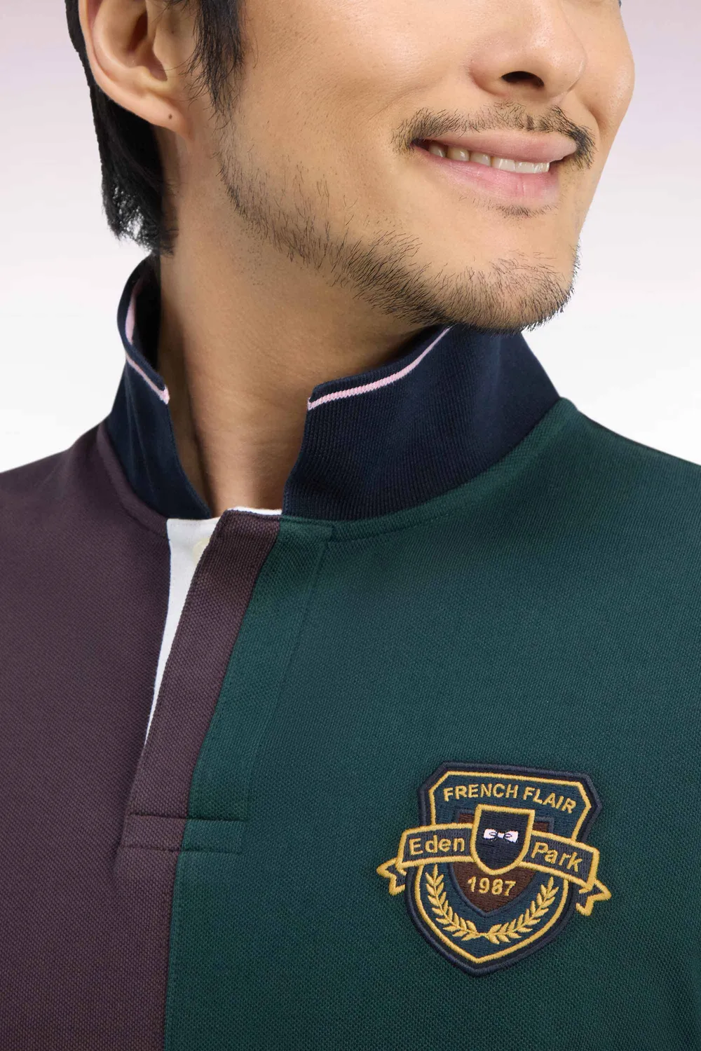 Eden Park Tradi Preppy polo coton cadrans écusson
