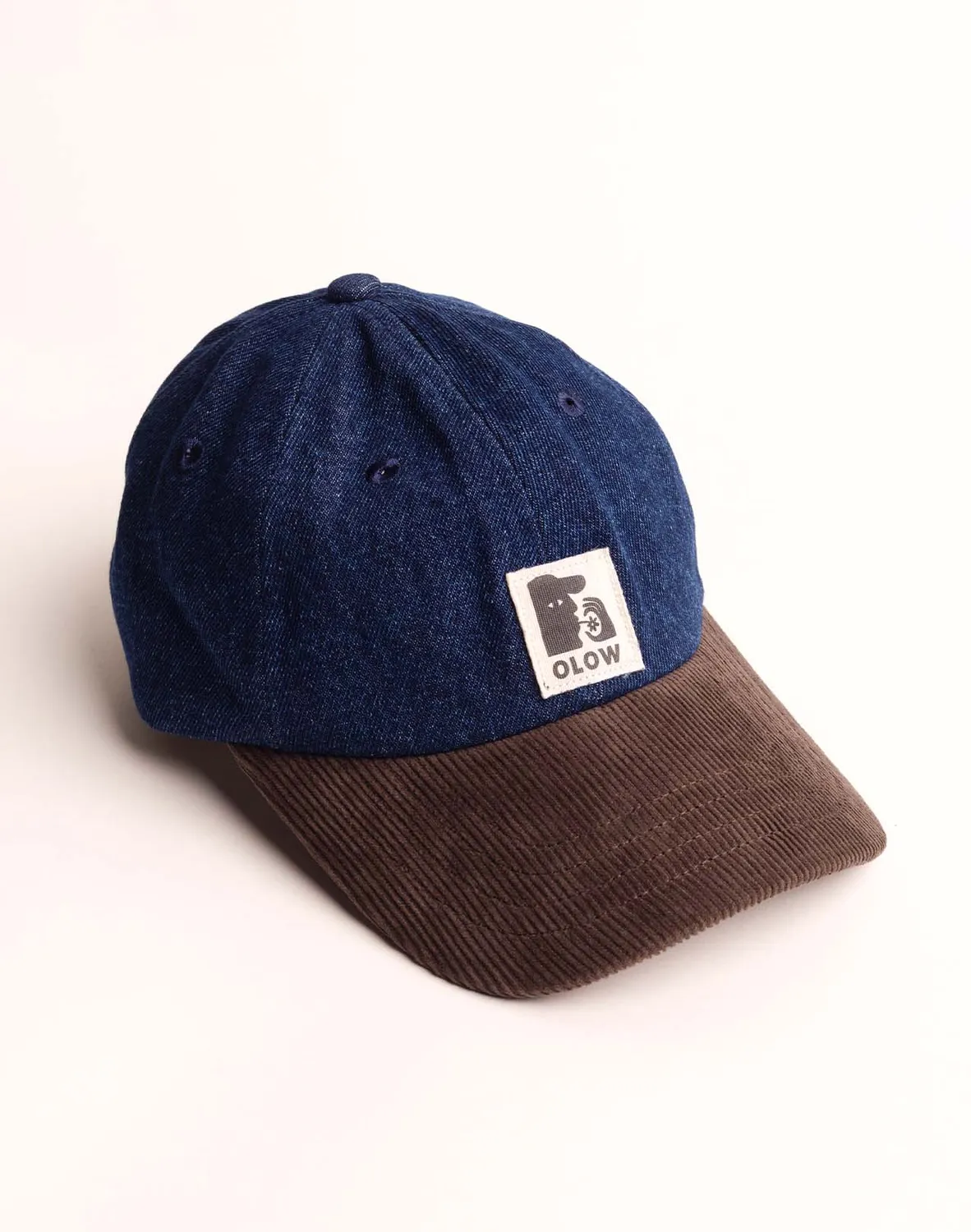 Olow Stanton casquette six panel bleu marron TU