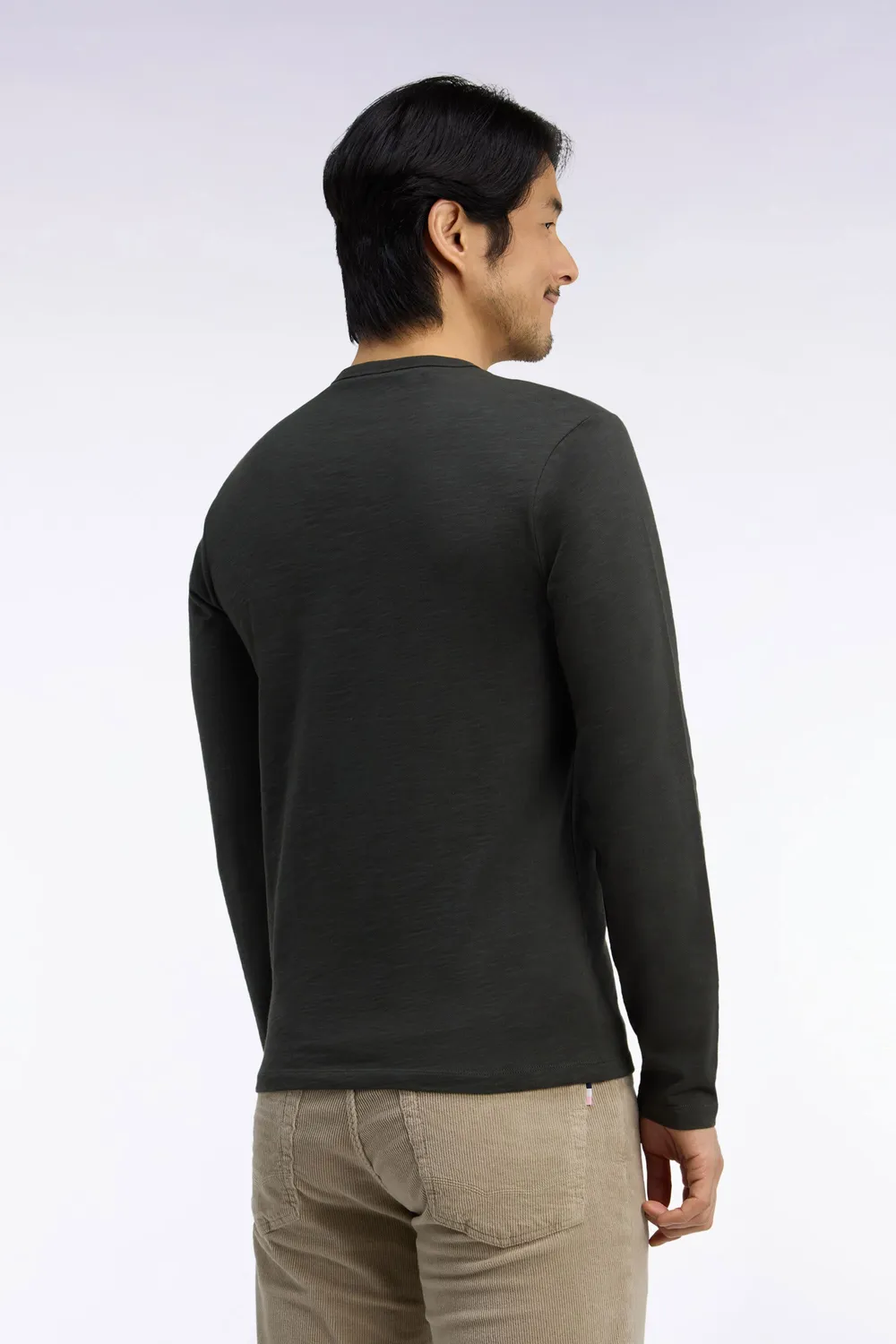 Eden Park H26MAITL0006 t-shirt kaki manches longues