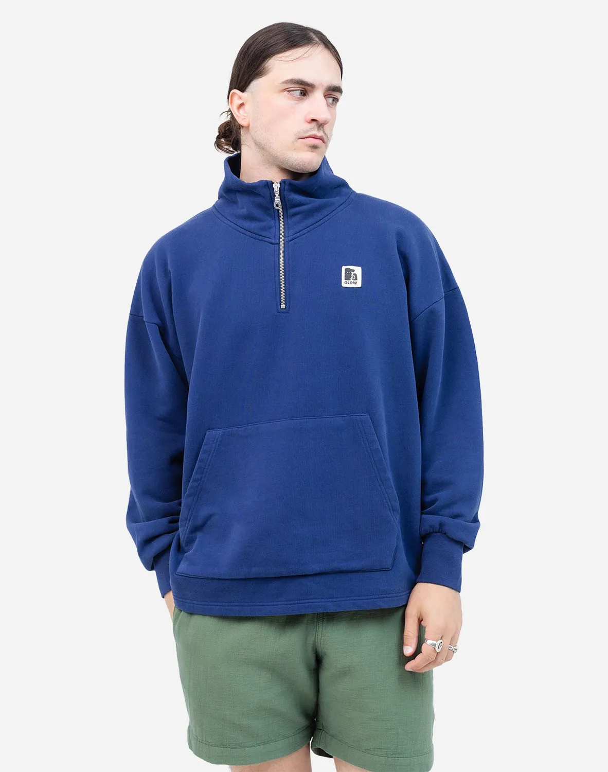 OLOW Bernex sweat homme bleu outremer coton bio