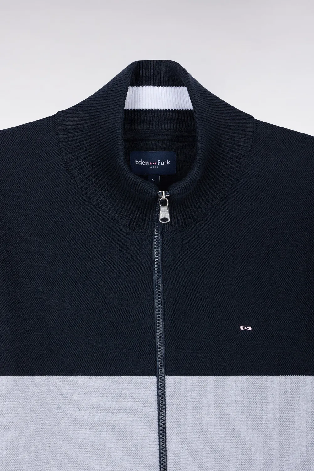 Eden Park Show Bizz cardigan zippé marine coton homme
